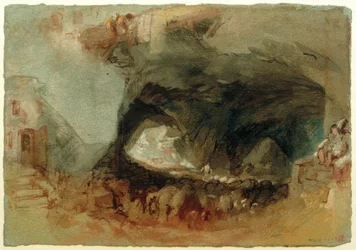 Das Innere einer Höhle bei Saumur